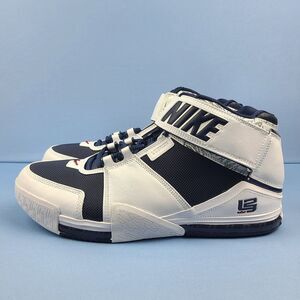 Nike Zoom Lebron 2 Mens Size 13 Basketball Shoes White Midnight Navy DR0826-100